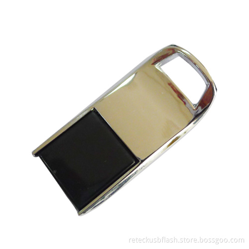 Gold Silver Mini Metal Swivel USB Flash Drive